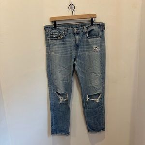 Rag & Bone distressed cropped boyfriend jeans - Size 31